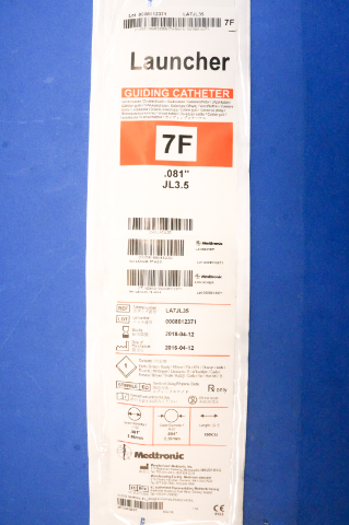Medtronic LA7JL35 Launcher Guiding Cath. 7F, JL3.5 .081inch (x)